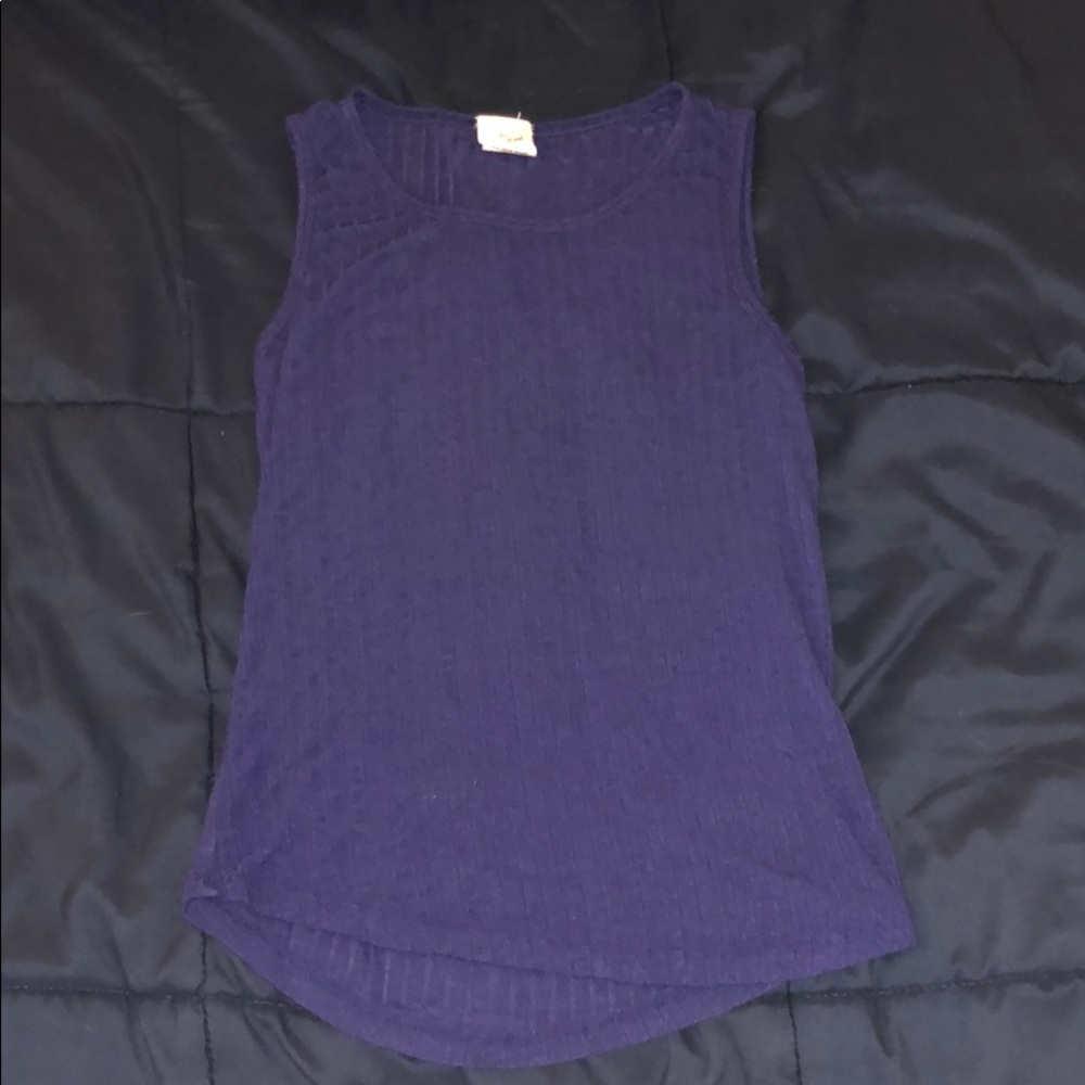 Blue tank top